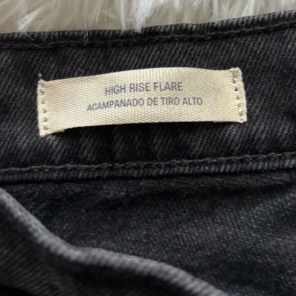 Universal Thread Jeans New High Rise Flare Stretch Black Womens Size 4 - Picture 8 of 10